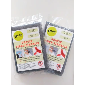 Glax Tools 2 Adet Pratik Fiber Sineklik (2 Ad. 100CMX130CM. Fiber Sineklik Tülü + 8 M. Silikon Çift Taraflı Bant