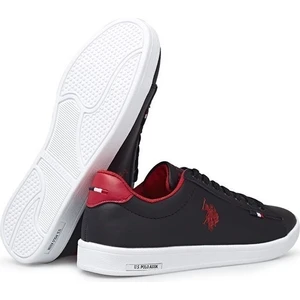 U.S. Polo Assn. Franco Uspa Siyah Kırmızı Kadın Sneaker Günlük Spor Ayakkabı Fx V4
