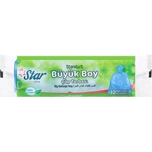 Star Plus Büyük Boy Çöp Poşeti 65 x 80 cm 10'lu