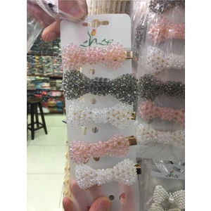 Kristal Taşlı Fiyonk Timsah Saç Tokası El Işçiliği TOKA000101