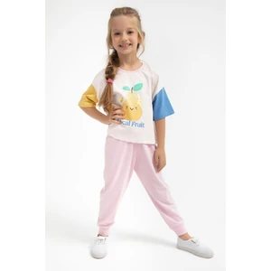 Local Fruit Açık Sarı Kız Çocuk Pijama Takımı