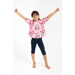 Be You Always Pembe Kız Çocuk Kapri Tayt Takım