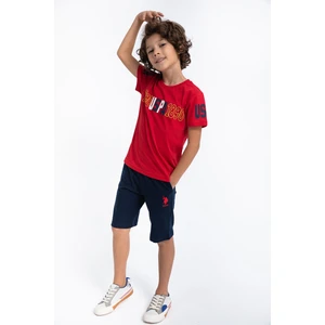 U.S. Polo Assn. Erkek Garson Bermuda Takımı Kırmızı