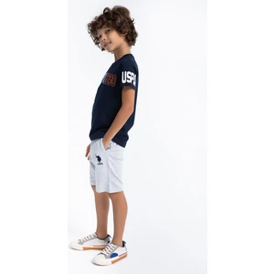 U.S. Polo Assn. Klasik Lacivert Erkek Çocuk Bermuda Takım