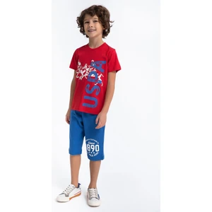 U.S. Polo Assn. Authentic Clothing Kırmızı Erkek Çocuk Kapri Takım