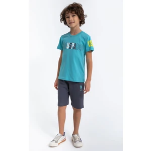 U.S. Polo Assn. Klasik Cam Göbeği Erkek Çocuk Bermuda Takım