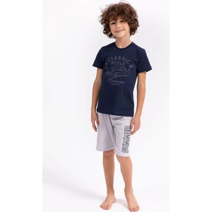 Classic Style Lacivert Erkek Çocuk Bermuda Takım