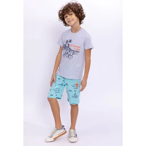 U.S. Polo Assn. Havana Horse Karmelanj Erkek Çocuk Bermuda Takım