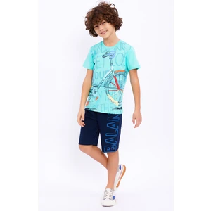 Bike Su Yeşili Erkek Çocuk Bermuda Takım