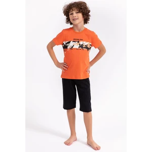 Original Code Turuncu Erkek Çocuk Kapri Takım