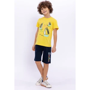 Sailor Sarı Erkek Çocuk Bermuda Takım