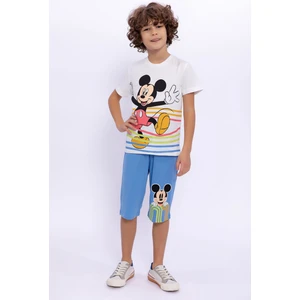 Mickey Mouse  Krem Erkek Çocuk Kapri Takım