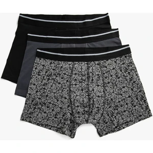 Erkek Pamuklu 3'lü Basic Boxer