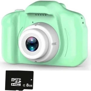 Mini 1080P Çocuklar Için Dijital Fotoğraf Makinesi-8 GB Sd Kartlı Açık Yeşil