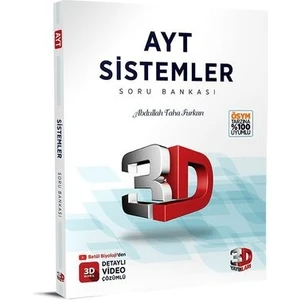 3D Yayınları 2022 AYT Sistemler Soru Bankası Video Çözümlü