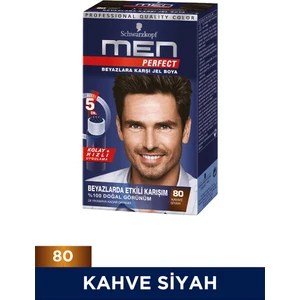 Men Perfect Saç Boyası No: 80 Kahve Siyah