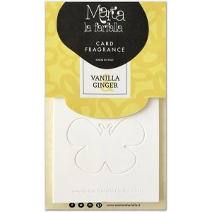 Marta La Farfalla Card Vanılla & Gırger – Vanilya & Zencefil Asma Koku