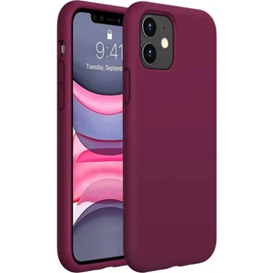 Apple iPhone Xr Silikon Case Mikrofiber Iç Arka Koruma Telefon Kılıfı Violet