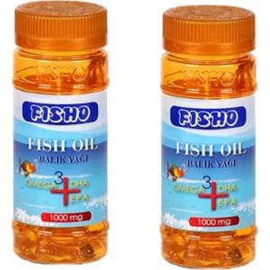 2 Kutu Fisho Omega3 60 Kapsül 1000 Mg