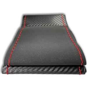 Karbon Alcantra Kırmızı Dikişli Direksiyon Kılıfı