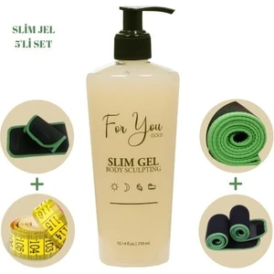 For You Gold Slim Jel Çatlak ve Selülit Jeli +Kol Korsesi+Bel Korsesi+Basen Korsesi