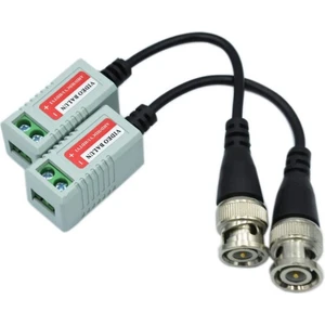 Bnc Video Balun  Pasif Sinyal Alıcı-Vericileri Hd-Cvı/tvı/ahd Cctv Güvenlik Kamerası Cat5/5e/6
