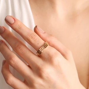 Sembol Gold 14K Altın Versage Yüzük Desing