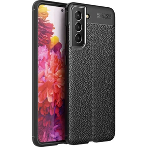 Case Street Casestreet Samsung Galaxy S22 Plus Kılıf Niss Silikon Deri Görünümlü Siyah