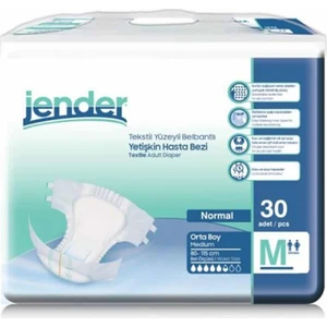 Tekstil Yüzeyli Bel Bantlı Yetişkin Hasta Bezi Medium 30'Lu Paket