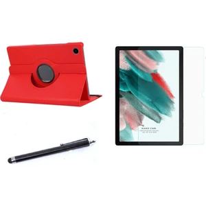 Nezih Case Samsung Galaxy Tab A8 10.5 SM-X200 / SM-X205 Uyumlu 360 Rotating Stand Deri Kılıf Seti