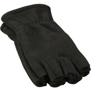 Notte Rossa Siyah Parmaksız Kesik Yarım Parmak Kışlık Termal Polar Eldiven