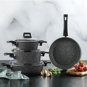 New Stark 7 Parça Granit Tencere Seti Antrasit 02