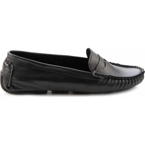 Siyah  Deri Kadın Loafer Ayakkabı K01671300203