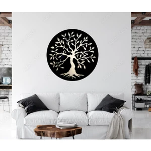 Büyük Boy Ağaç Figürlü 3mm Mdf Ahşap Duvar Panosu 55*55