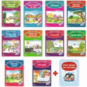 Ata Yayıncılık 1.ve 2. Sınıflar Için Çıtırcık Öykü Dizisi + Kitap Okuma Not Defteri