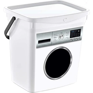 Hobby Life Q-Box Makine Desenli 6 Lt Deterjanlık Beyaz