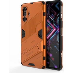 Xiaomi Redmi K40 Gaming Için Pc + Tpu Hibrit Telefon Kılıfı - Turuncu (Yurt Dışından)