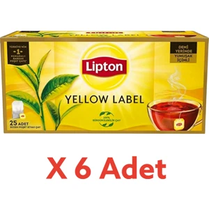 Yellow Label Bardak Poşet Çay 25'li x 6 Adet