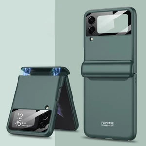 Gkk Samsung Galaxy Z Flip 3 Için Manyetik Katlanır Sert Pc Telefon Kılıfı (Yurt Dışından)