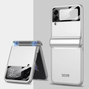 Gkk Samsung Galaxy Z Flip 3 Için Manyetik Katlanır Sert Pc Telefon Kılıfı (Yurt Dışından)