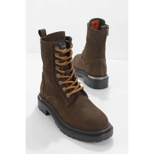 Harley Davidson Rebel Kadın Koyu Kahverengi Nubuk Bot