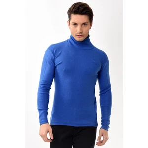 Belifanti Collection Erkek Balıkçı Yaka Boğazlı Slim Fit Kazak Beyaz