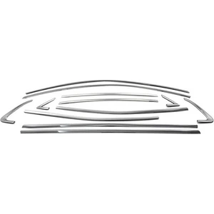 Fams Otomotiv Renault Clio 5 Krom Cam Çerçevesi 12 Parça 2020 Ve Üzeri Paslanmaz Çelik (HB)