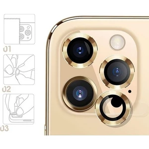 Apple iPhone 12 Pro Renkli Kamera Lens Koruma Camı 3'lü