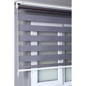 Fındık Home Antrasit Gri Bambu Zebra Perde