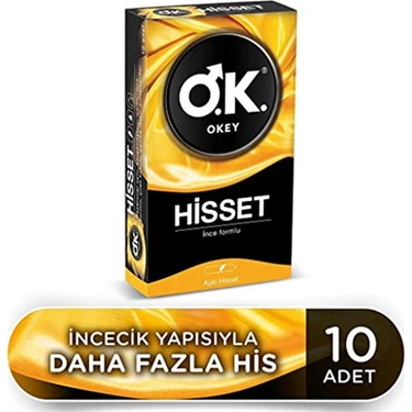 Okey Okey Hisset 10'Lu Prezervatif 1 Paket 