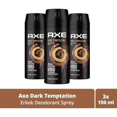 Axe Erkek Deodorant & Bodyspray Dark Temptation 48 Saat Etkileyici Koku 150 Ml