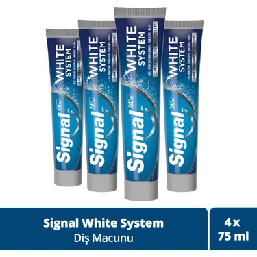 Signal Diş Macunu White System 2 Haftada Daha Beyaz Dişler 75 Ml