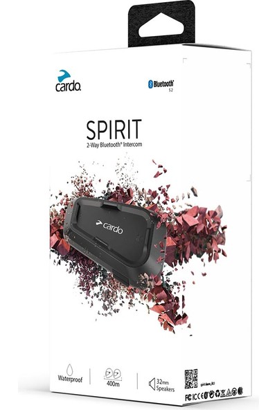 Cardo Spırıt Bluetooth ve Intercom (Tekli Paket)