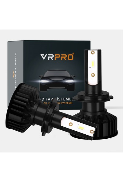 VRPRO F2 Mini Slim LED Xenon Far Ampulü Csp Çip | H7